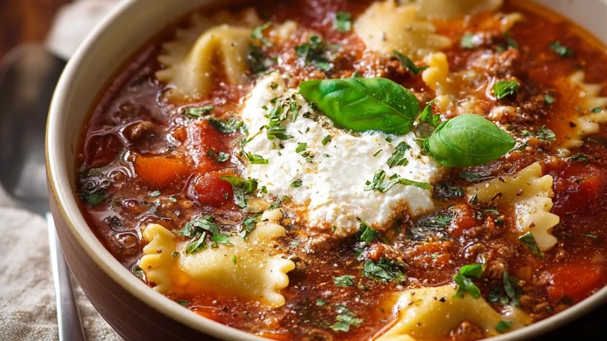 Easy Crockpot Lasagna Soup: Weeknight Comfort in a Bowl