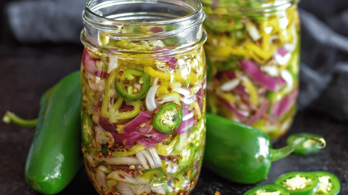 Easy Fridge Pickled Peppers Recipe
