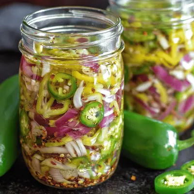 Easy Fridge Pickled Peppers Recipe