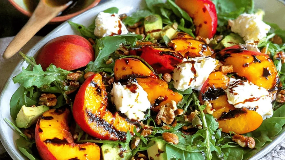 Easy Grilled Peach Salad Recipe