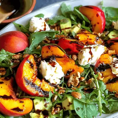 Easy Grilled Peach Salad Recipe