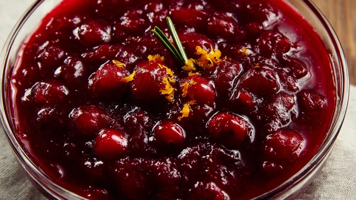 Easy Homemade Cranberry Sauce with Orange Zest