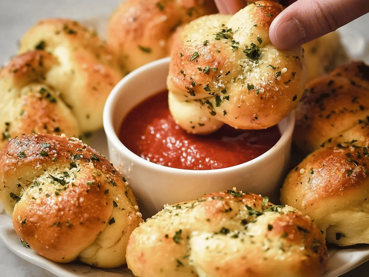 Easy Homemade Garlic Knots Recipe - Featured Image