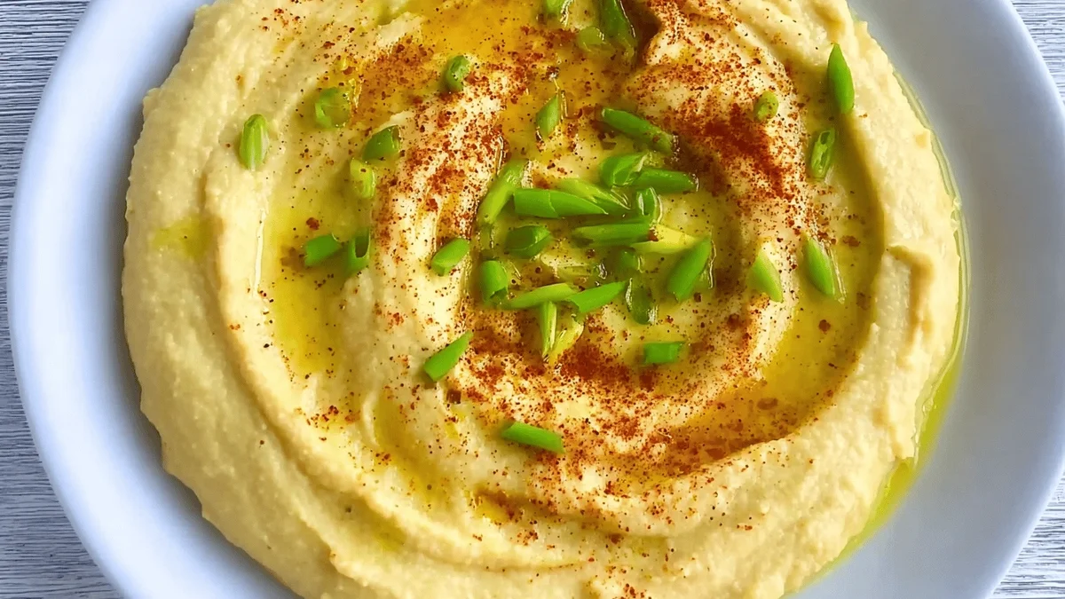 Easy Homemade Garlic Scapes Hummus Recipe