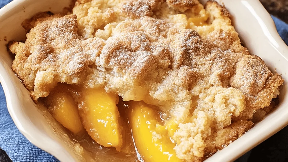 Easy Homemade Peach Cobbler Recipe