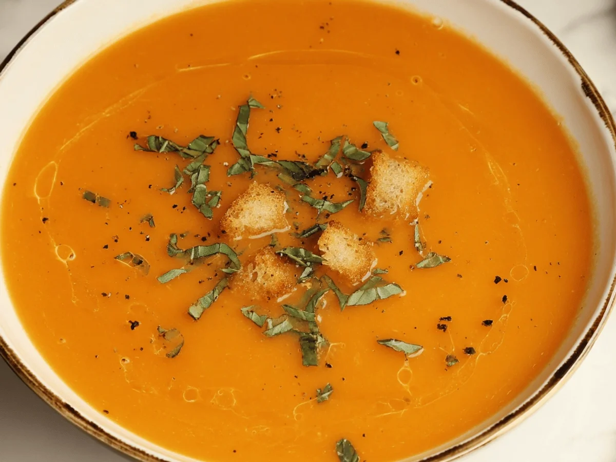 Easy, Homemade Tomato Soup from Scratch - Featured Image