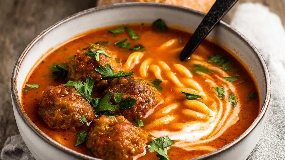 Easy Meatball Soup Recipe: A Hearty Homestyle Bowl