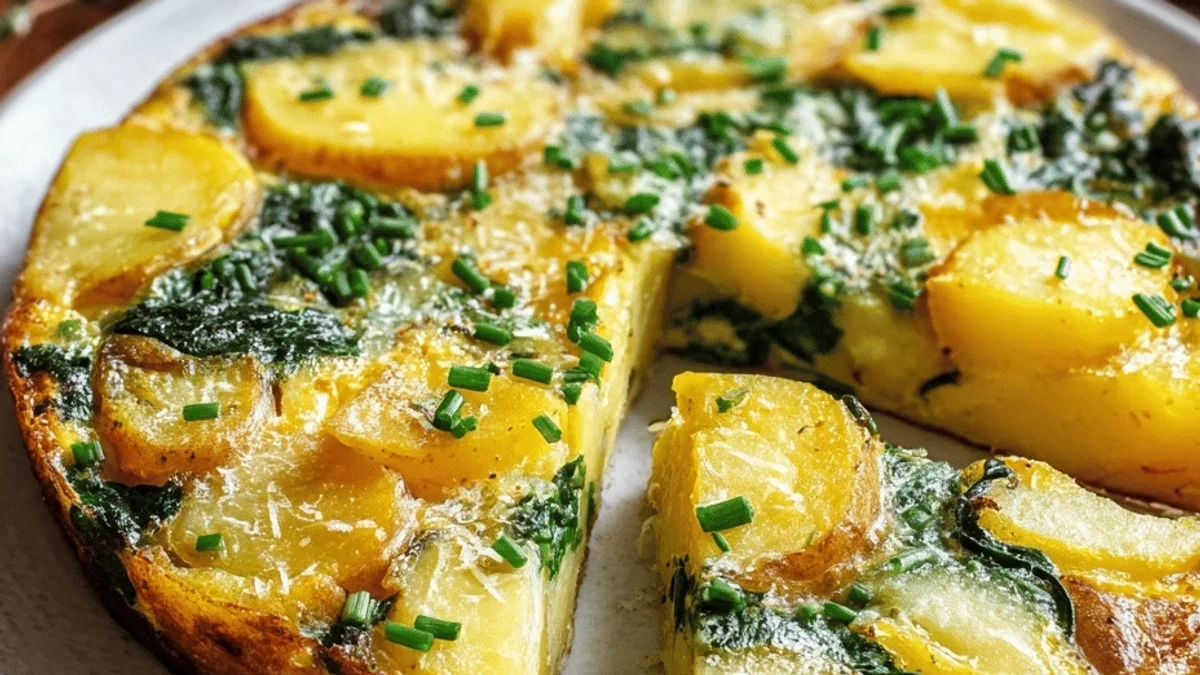 Easy Potato & Spinach Frittata: Brunch Bliss