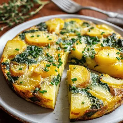 Easy Potato & Spinach Frittata: Brunch Bliss