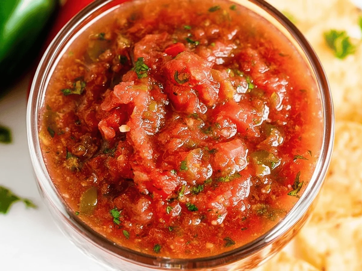 Easy Restaurant-Style Salsa Recipe - Featured Image