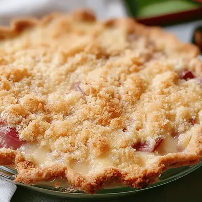 Easy Rhubarb Custard Pie Recipe