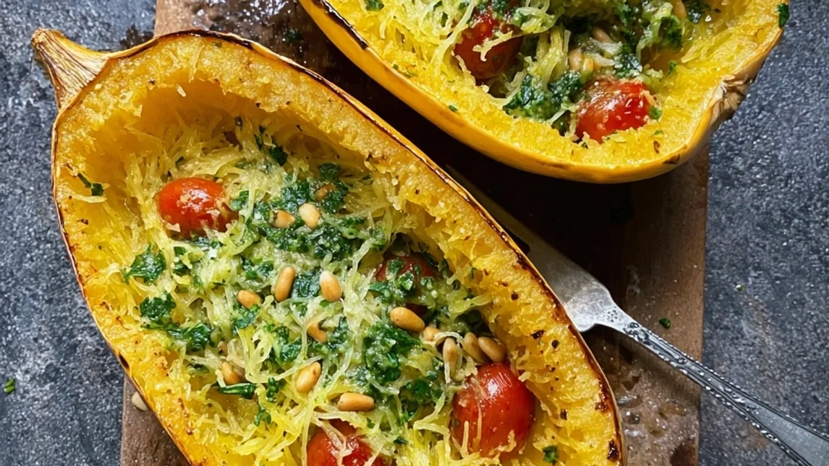 Easy Spaghetti Squash: Roasted Garlic & Herb Delight