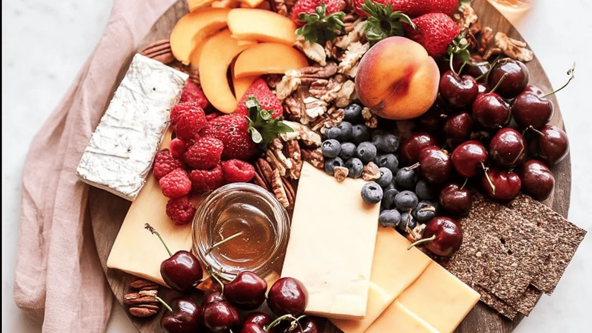 Easy Summer Fruit and Cheese Board Recipe