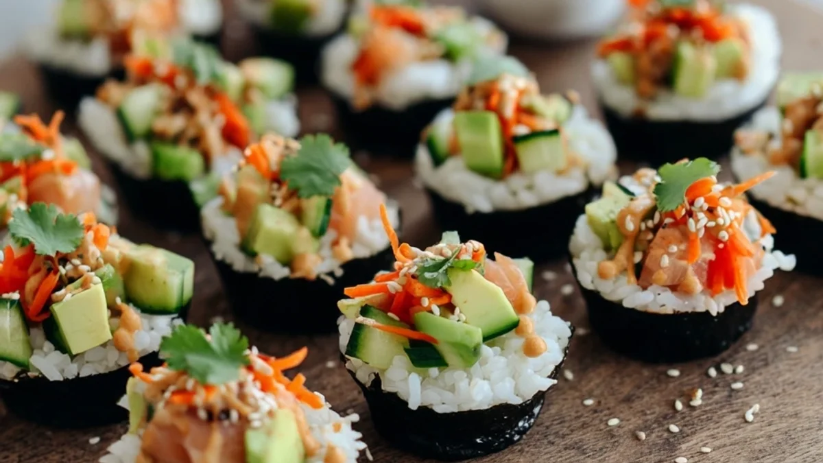 Easy Sushi Cups: Quick Asian Bites for Any Gathering