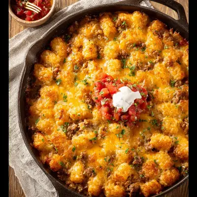 Easy Taco Tater Tot Casserole: Cheesy, Crispy Comfort