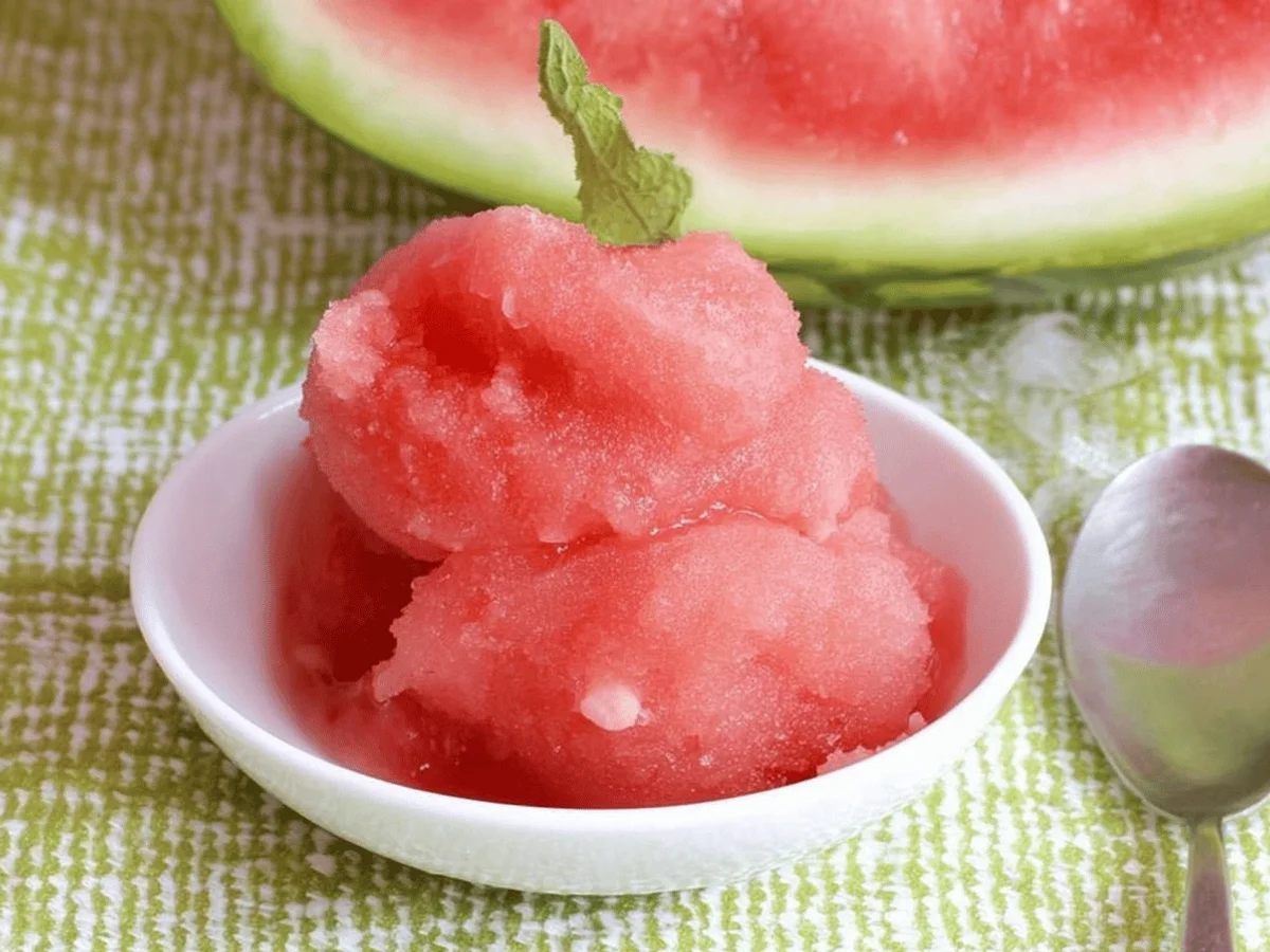 Easy Watermelon Sorbet Recipe - Featured Image