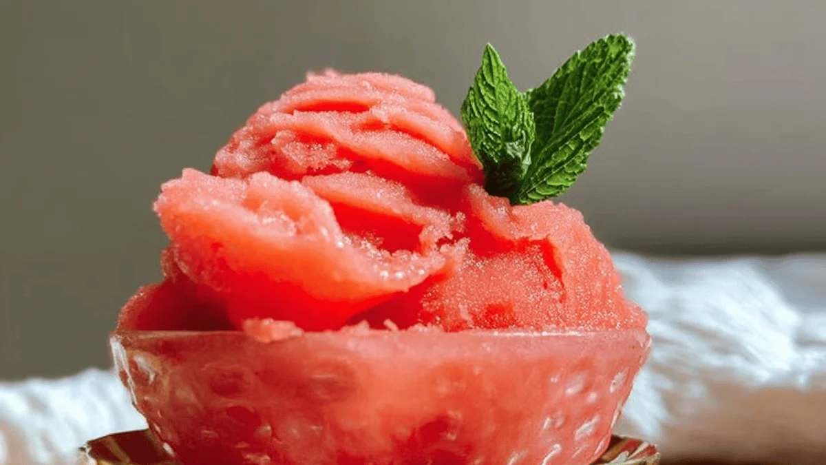 Easy Watermelon Sorbet Recipe for a Summer Treat