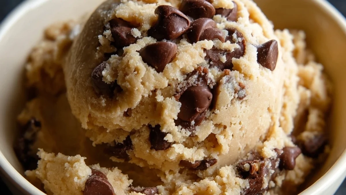 Edible Cookie Dough for One: Quick & Easy No-Bake Treat