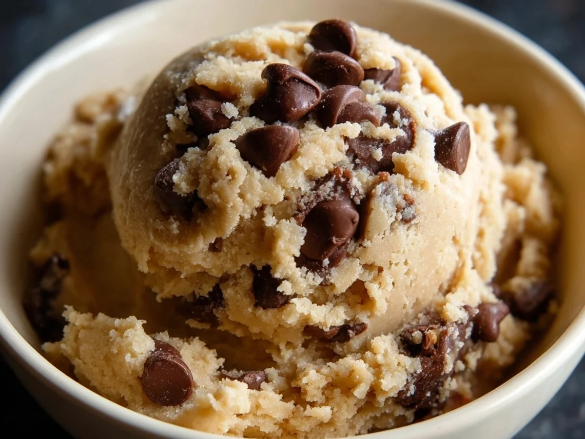 Edible Cookie Dough for One: Quick & Easy No-Bake Treat - Featured Image
