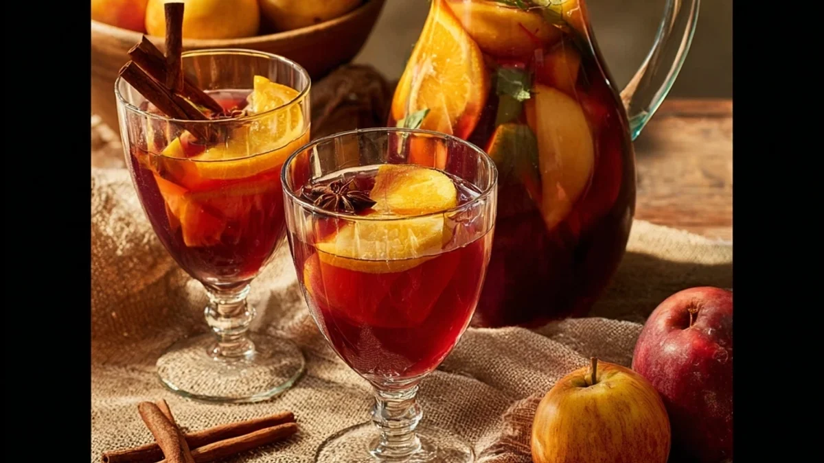 Fall Sangria with Apple Cider: A Crisp Autumn Sip