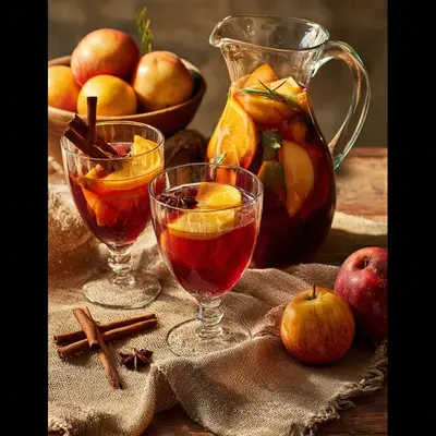 Fall Sangria with Apple Cider: A Crisp Autumn Sip
