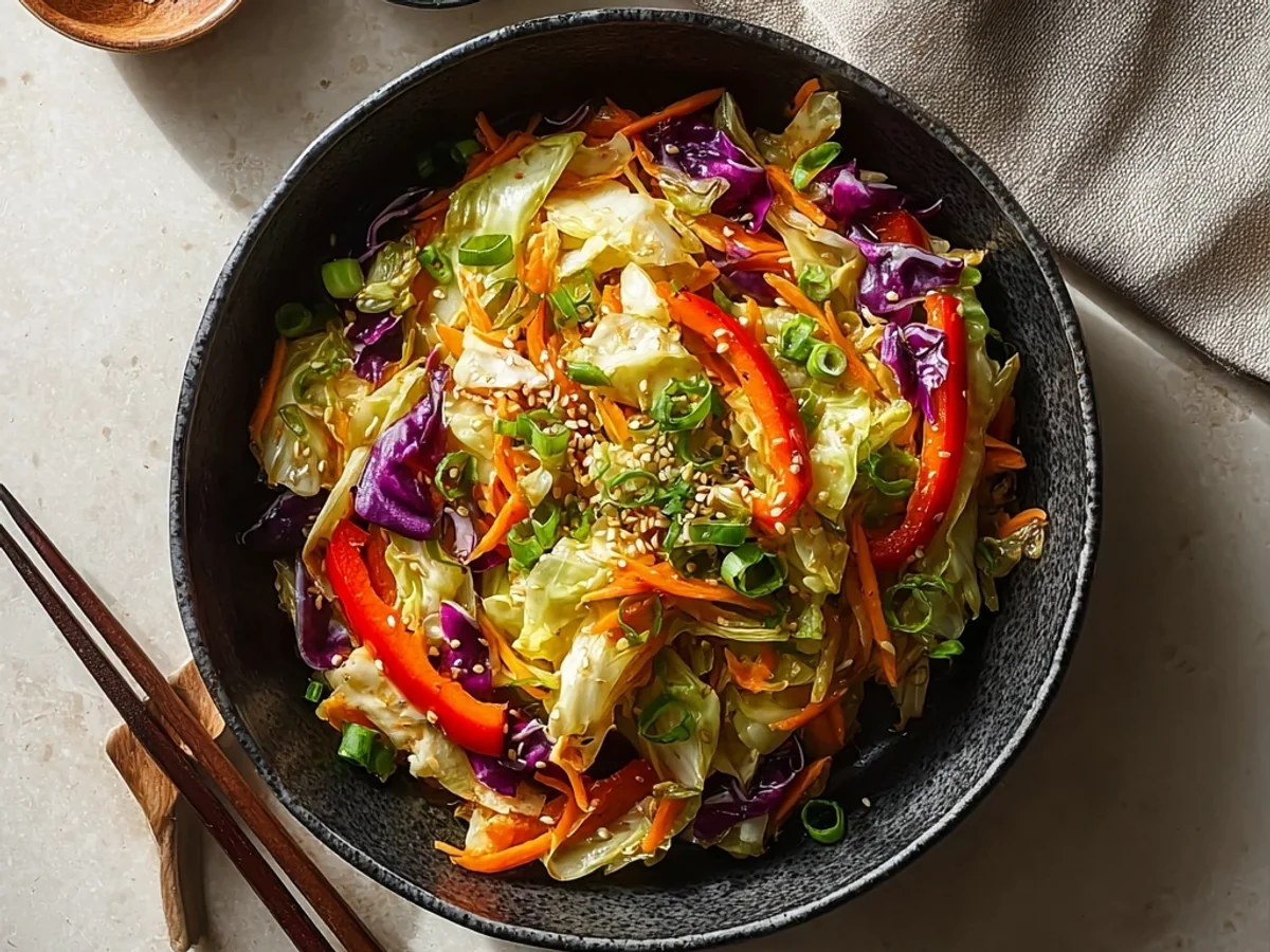Flavorful Asian Cabbage Stir Fry: Quick Weeknight Meal - Featured Image