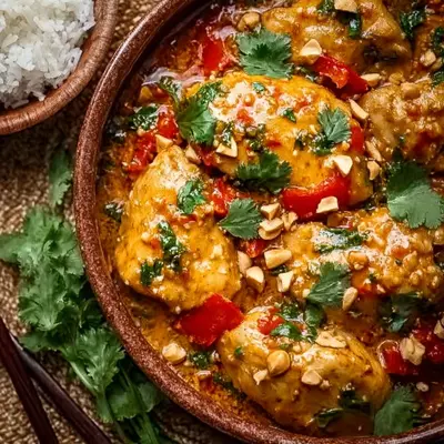 Flavorful Crockpot Thai Peanut Chicken, Easy Weeknight