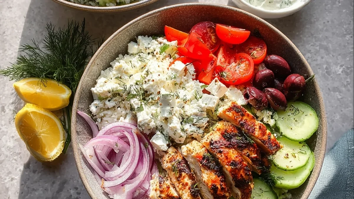 Flavorful Greek Chicken Bowls: Healthy Everyday Meal