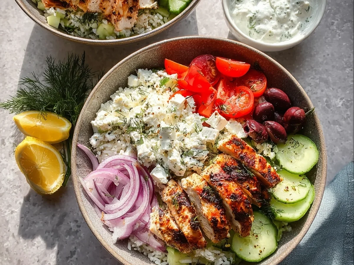 Flavorful Greek Chicken Bowls: Healthy Everyday Meal - Featured Image