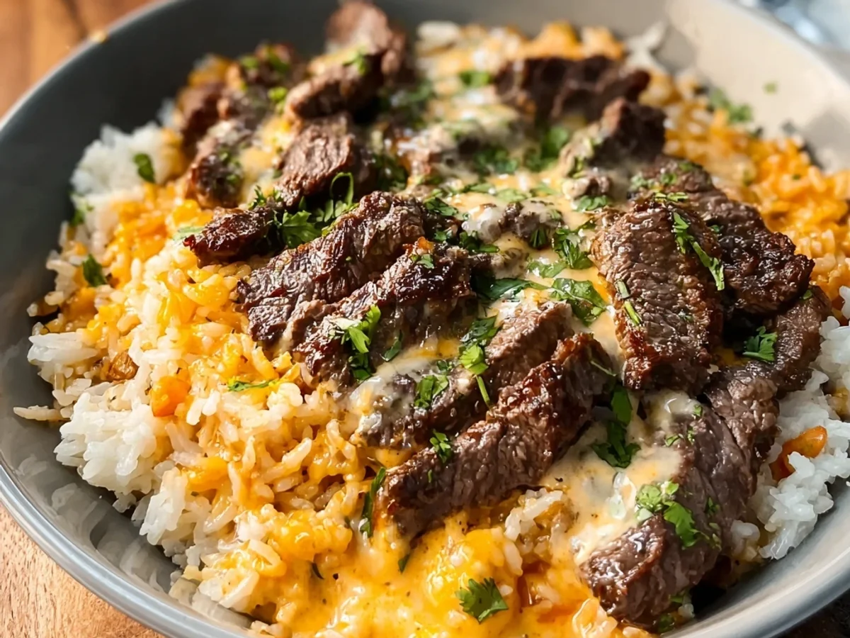 Flavorful Steak Queso Rice: Skillet Dinner Magic - Featured Image