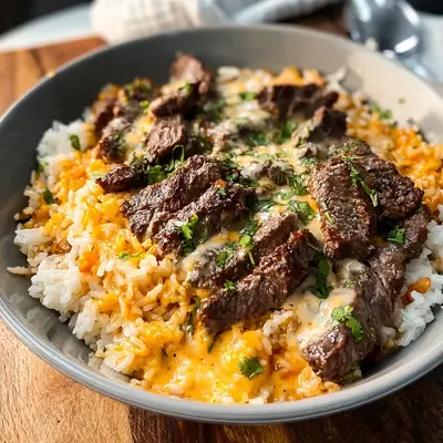 Flavorful Steak Queso Rice: Skillet Dinner Magic