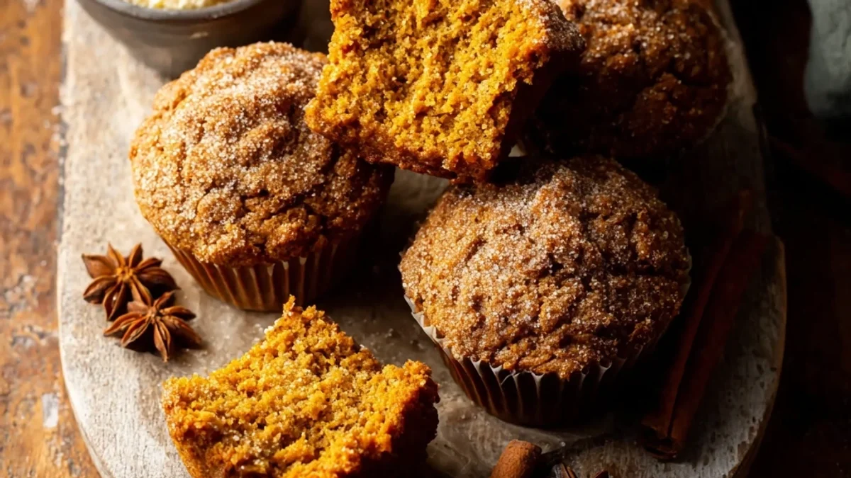 Fluffy Moist Spiced Pumpkin Muffins: A Fall Morning Staple