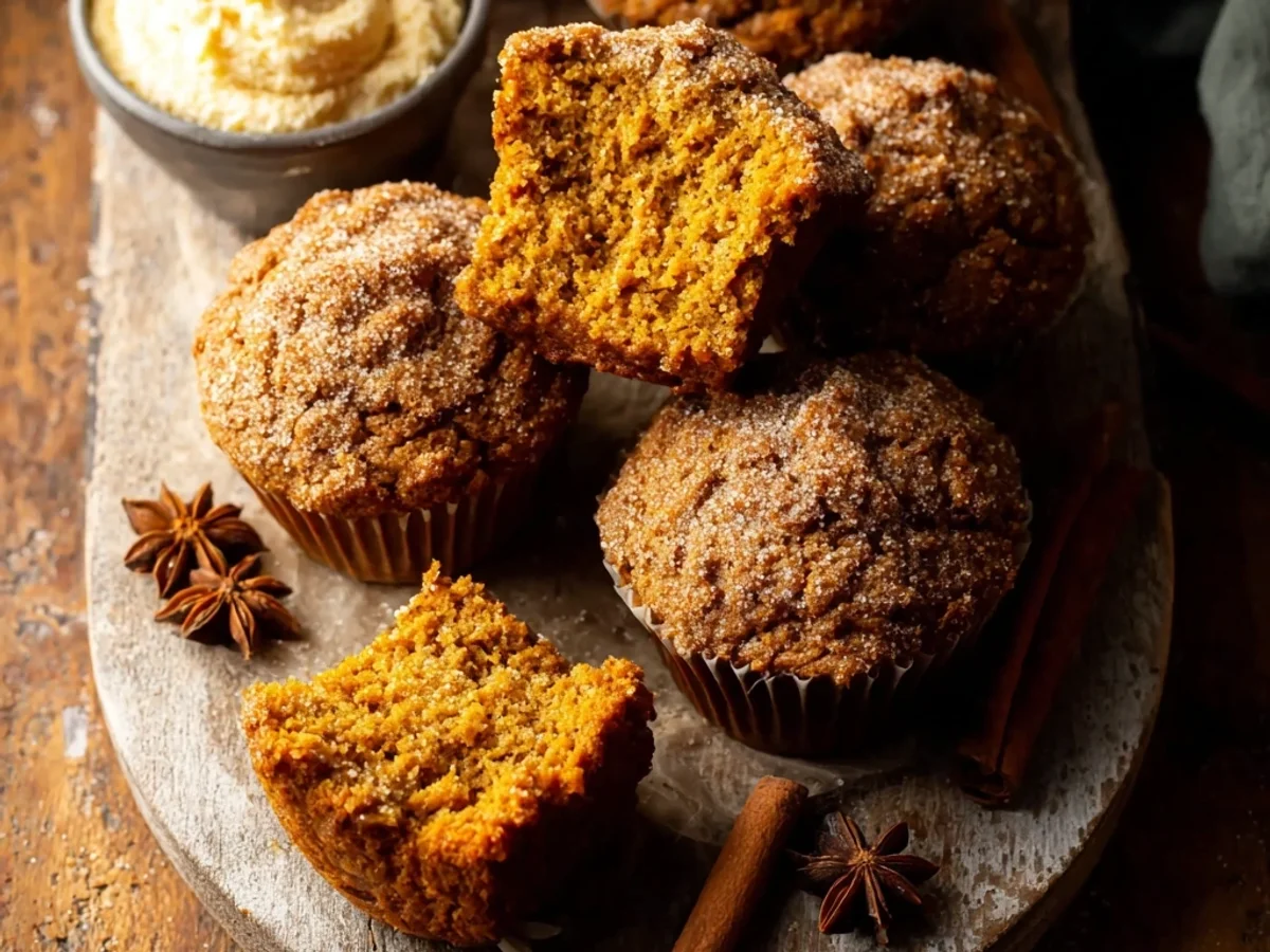 Fluffy Moist Spiced Pumpkin Muffins: A Fall Morning Staple - Featured Image