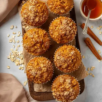 Fluffy Pumpkin Oatmeal Muffins: Easy Fall Treat