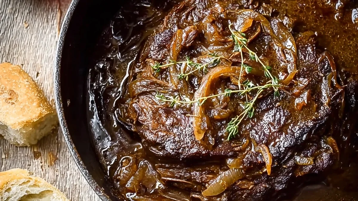French Onion Pot Roast: Rich, Savory Slow-Cooked Meal