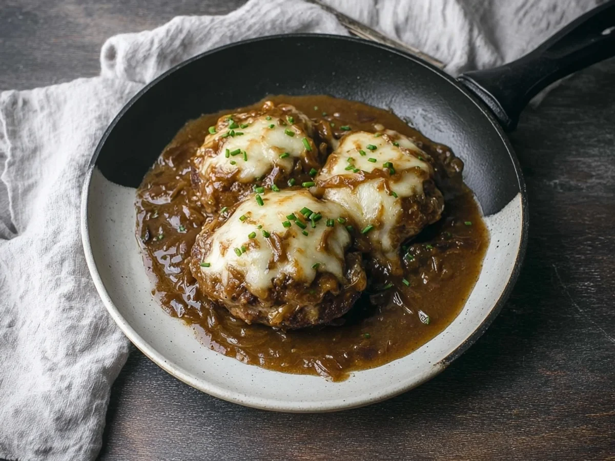 French Onion Salisbury Steak: Rich & Tender - Featured Image