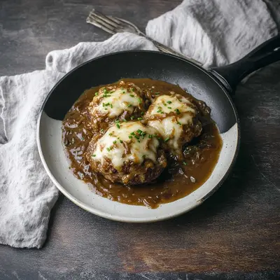 French Onion Salisbury Steak: Rich & Tender