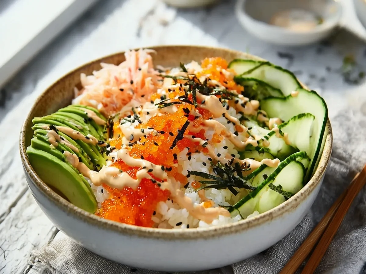 Fresh California Roll Sushi Bowls, Simple & Quick - Featured Image