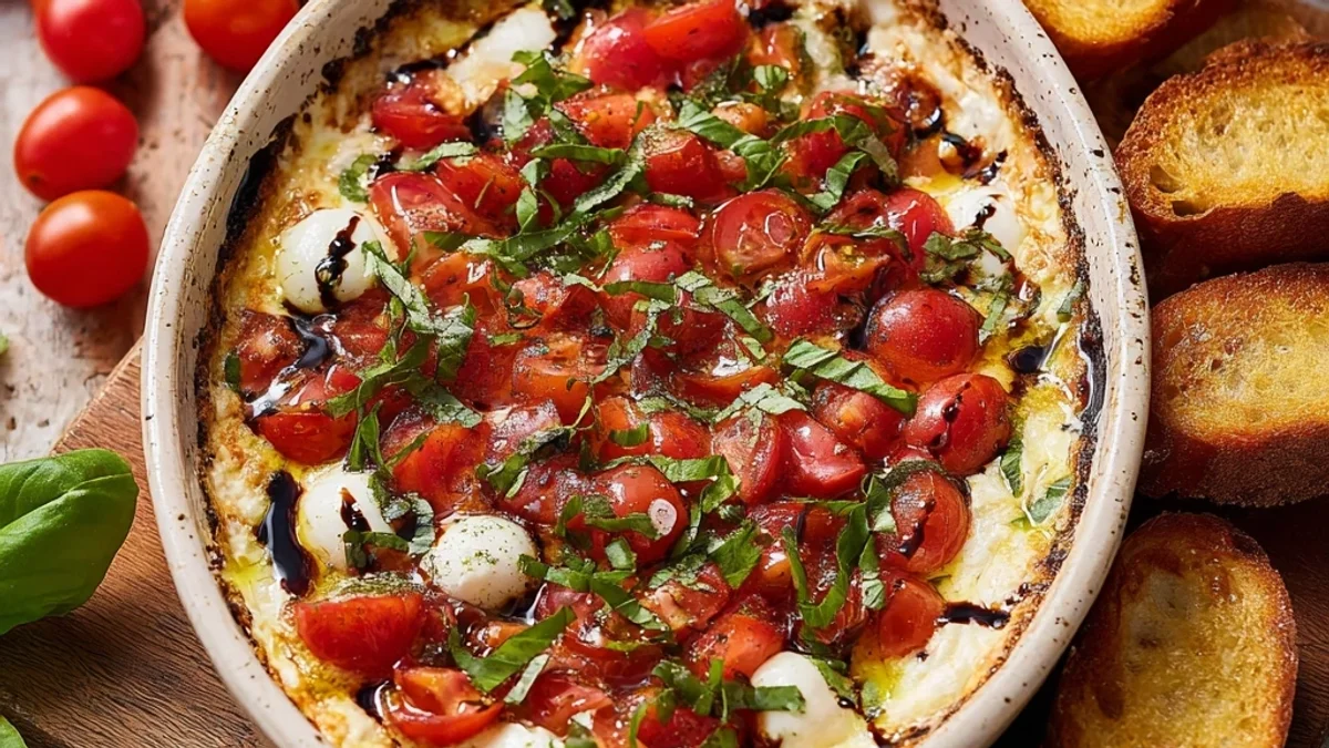 Fresh Caprese Dip Recipe: Simple & Flavorful