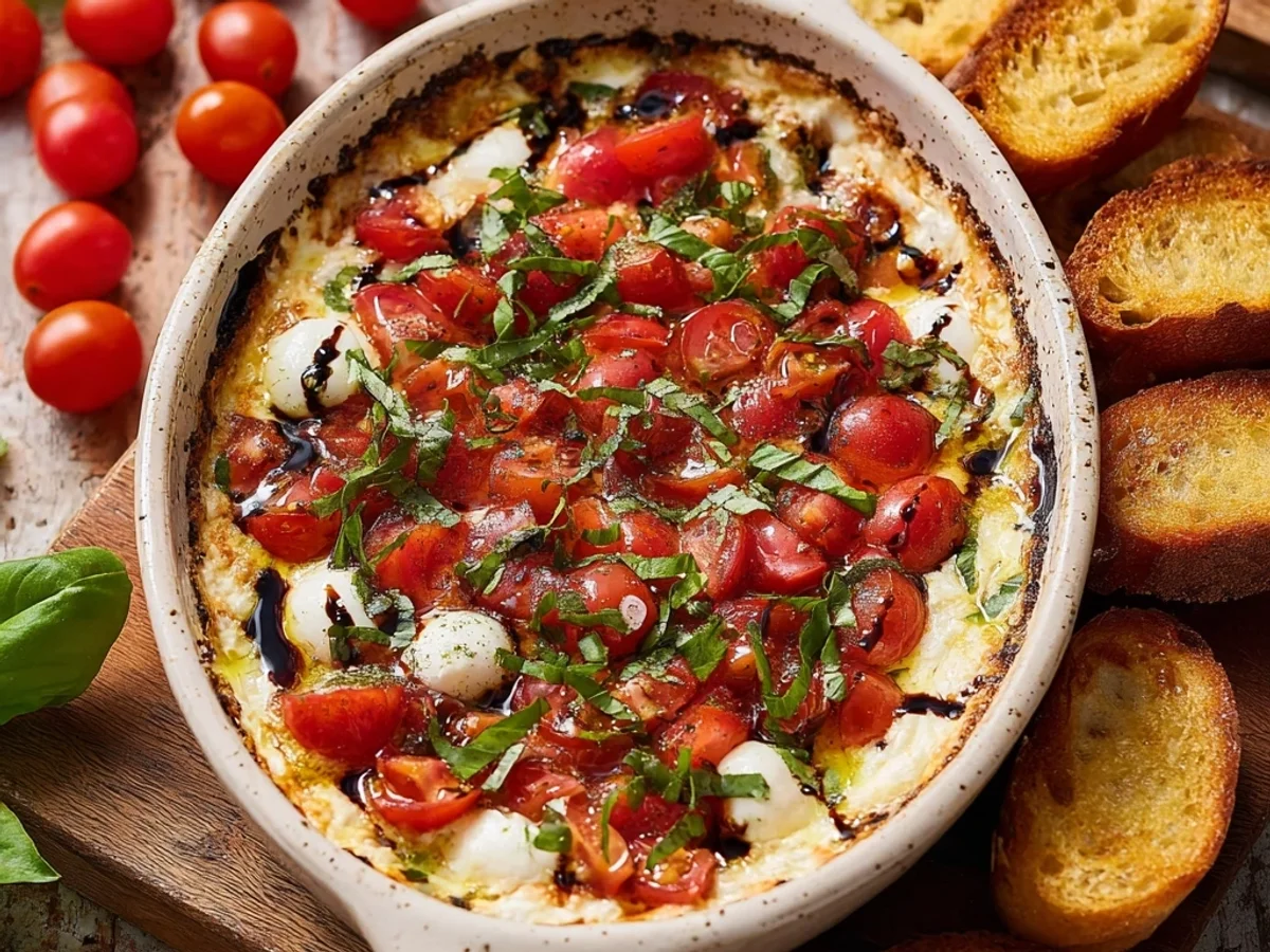 Fresh Caprese Dip Recipe: Simple & Flavorful - Featured Image