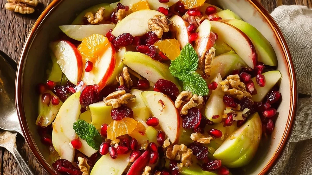 Fresh Fall Fruit Salad for Thanksgiving Table