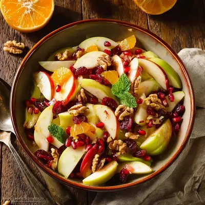 Fresh Fall Fruit Salad for Thanksgiving Table