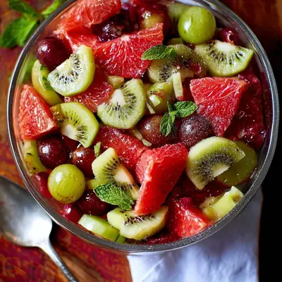 Fresh Festive Red Green Fruit Salad for Any Table