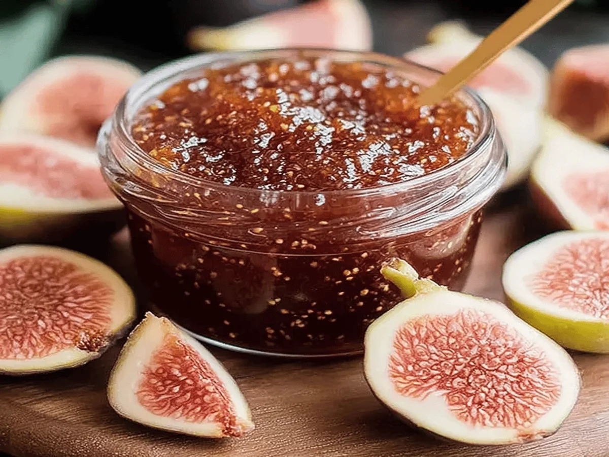 Fresh Fig Jam with Lemon - Easy Homemade Recipe - Featured Image