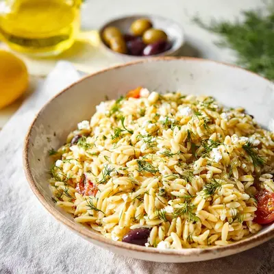 Fresh Greek Orzo Pasta: Simple Lemon Herb Dish