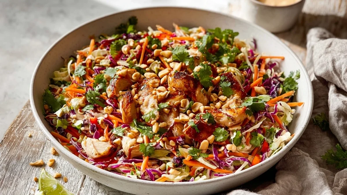 Fresh Peanut Chicken Crunch Salad: My Zesty Lunch