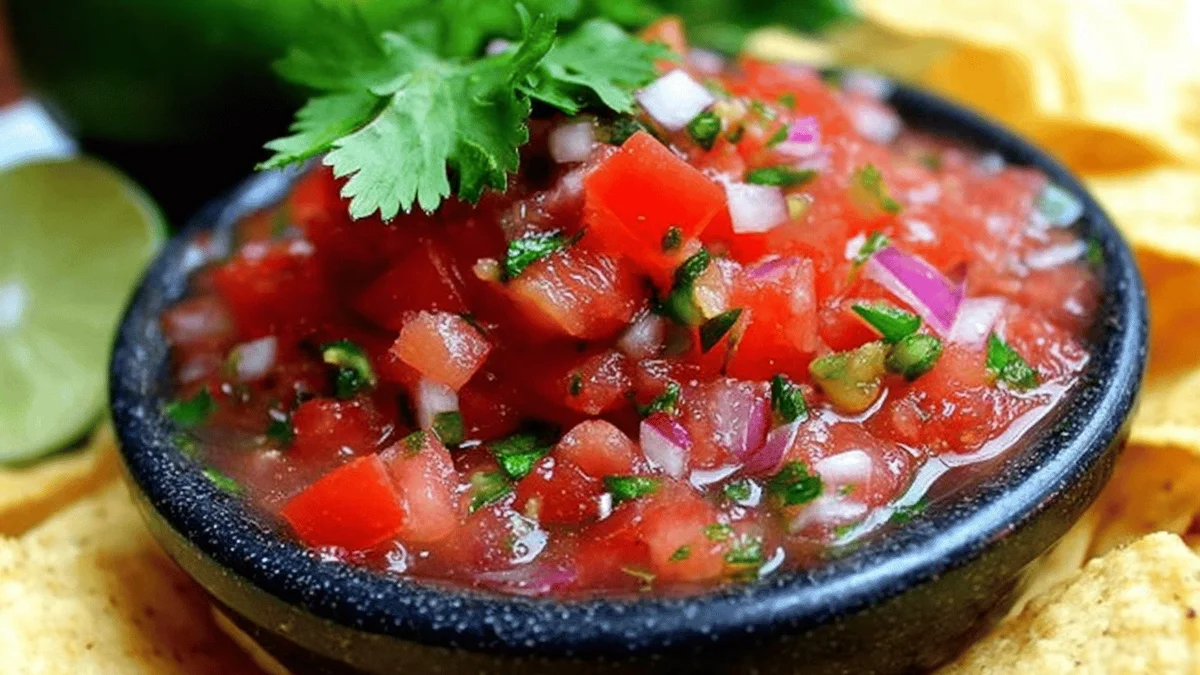 Fresh Salsa with Cilantro Lime - Vibrant & Delicious