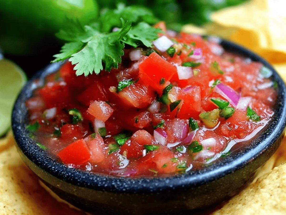 Fresh Salsa with Cilantro Lime - Vibrant & Delicious - Featured Image