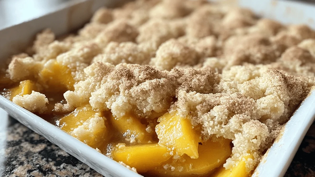 Fresh Southern Peach Cobbler: A Timeless Dessert Classic