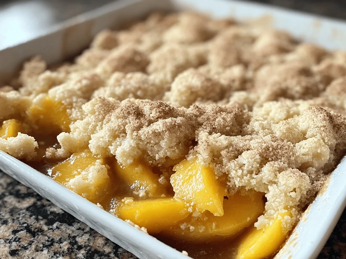 Fresh Southern Peach Cobbler: A Timeless Dessert Classic - Featured Image